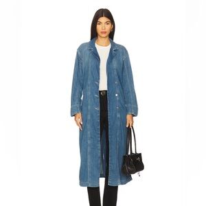 We The Free Monique Blue Denim Duster